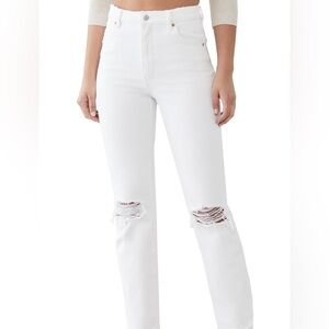 Authentic Agolde white skinny ripped jeans in size 25🤍